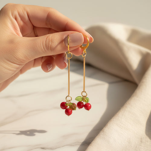 Cherry-14k-Gold-Dangle-Earrings