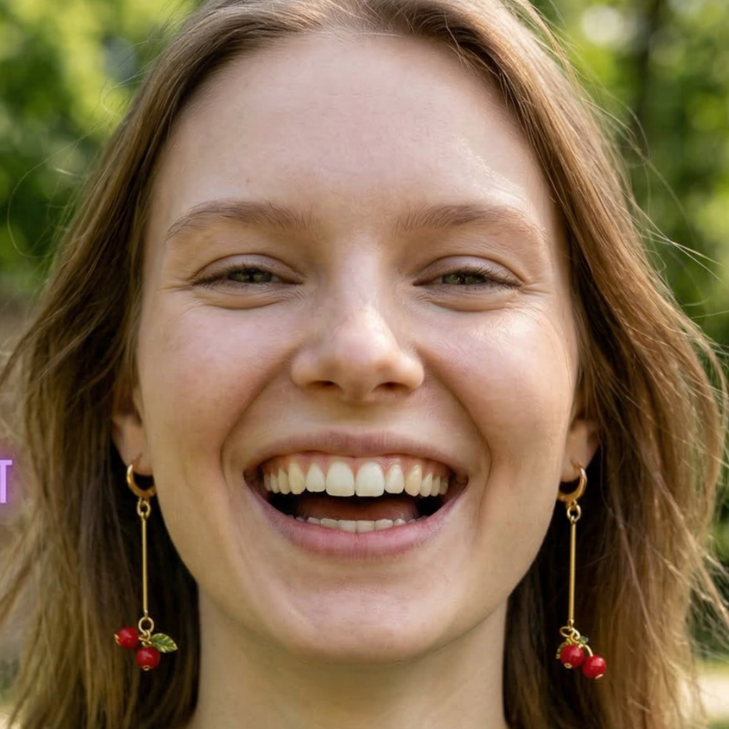 Cherry-14k-Gold-Dangle-Earrings